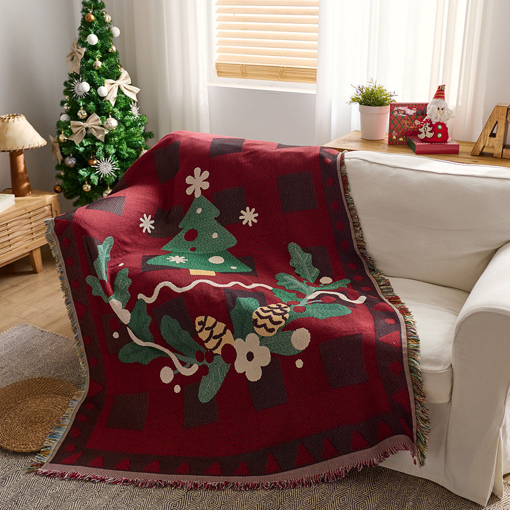 Festive Holiday-Themed Throw Blanket — product view 7