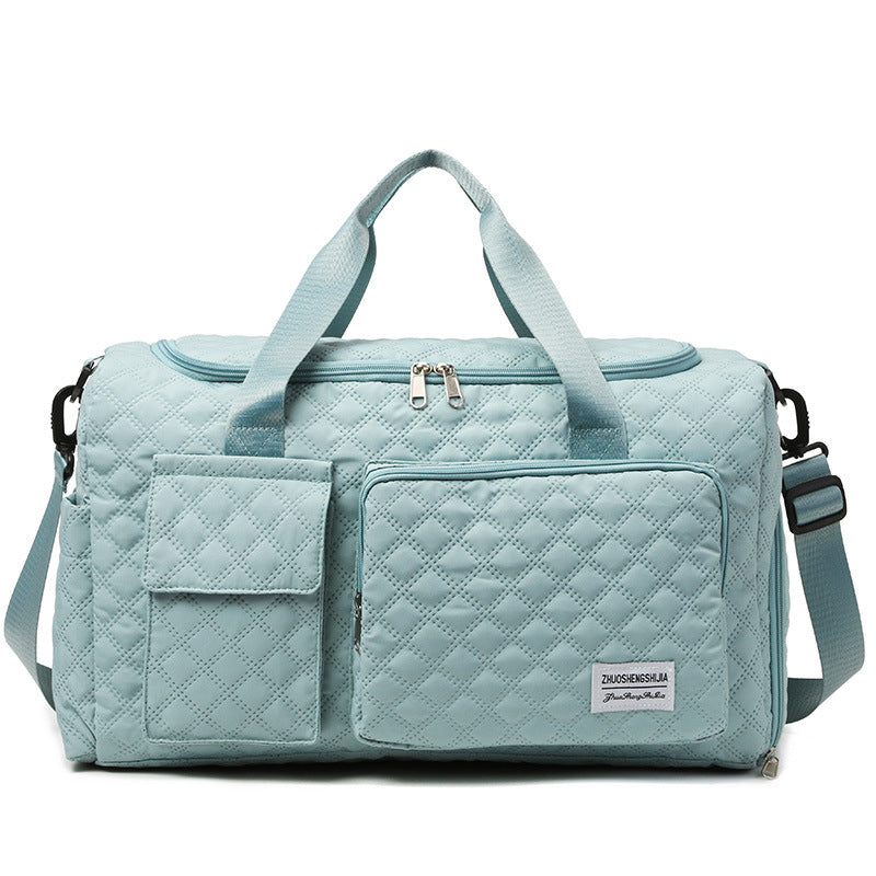 Premium Quilted Gym Duffel Bag — product view 5