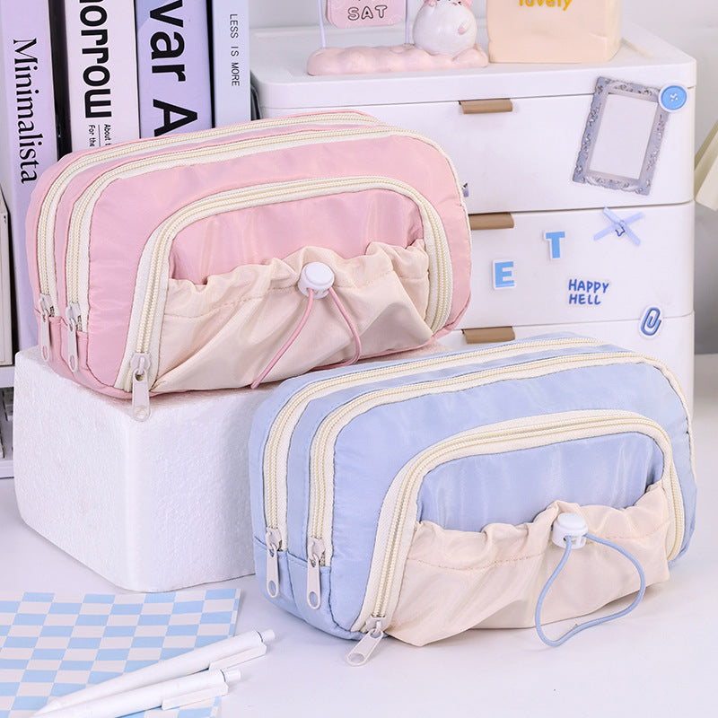 Multifunctional Cosmetic Pouch With Multiple Compartments And Practical Zipper LoungeYard — product view 1