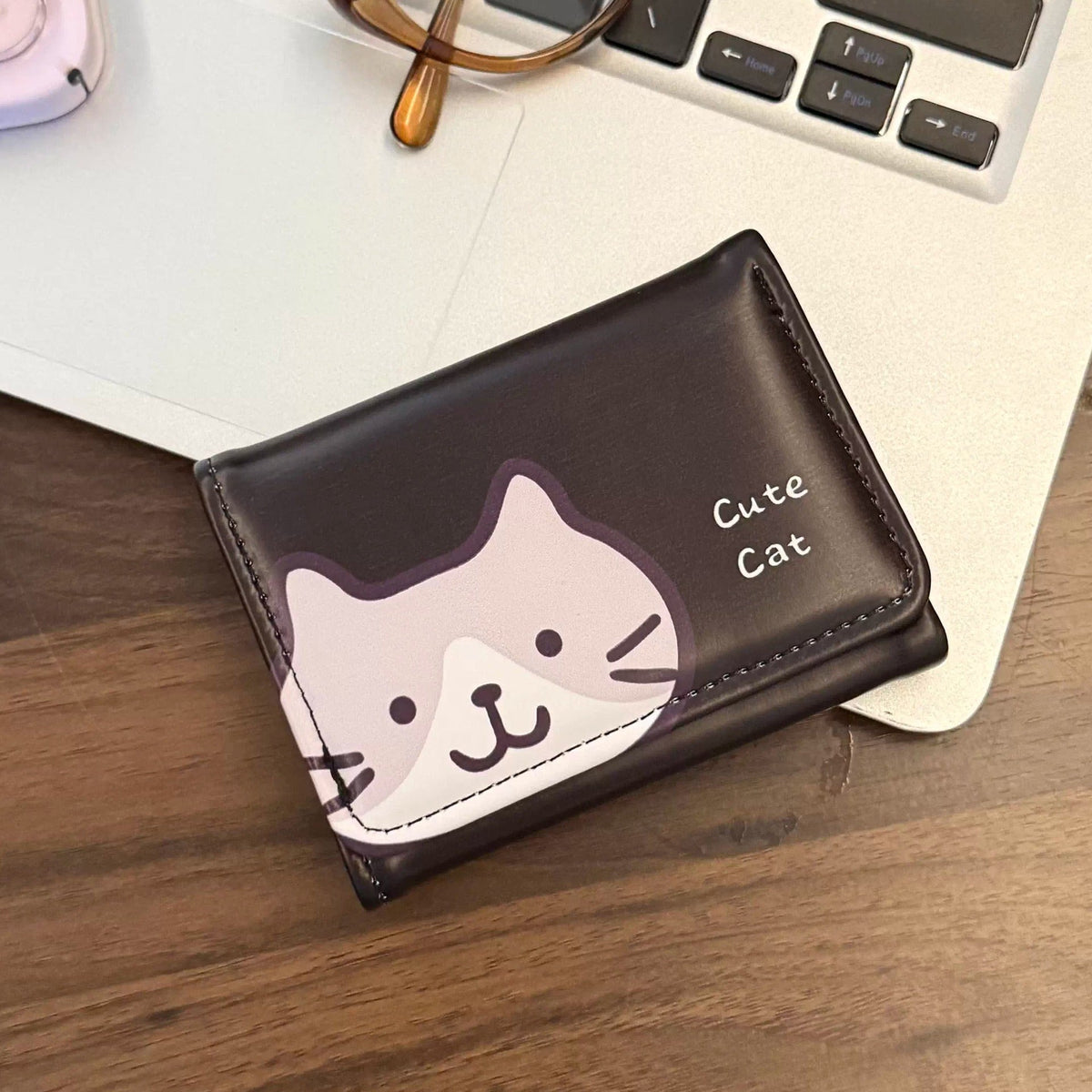Cute Cat-Themed Zippered Wallet — product view 4