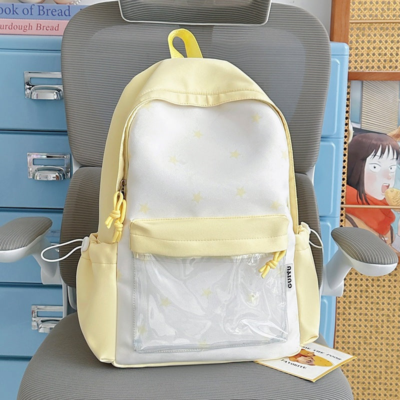 Fun-Themed Star Pattern Backpack LoungeYard — product view 6