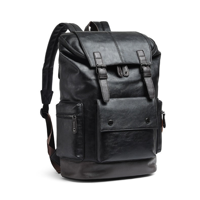 Durable and Elegant Backpack Made of High-Quality Faux Leather LoungeYard — product view 5
