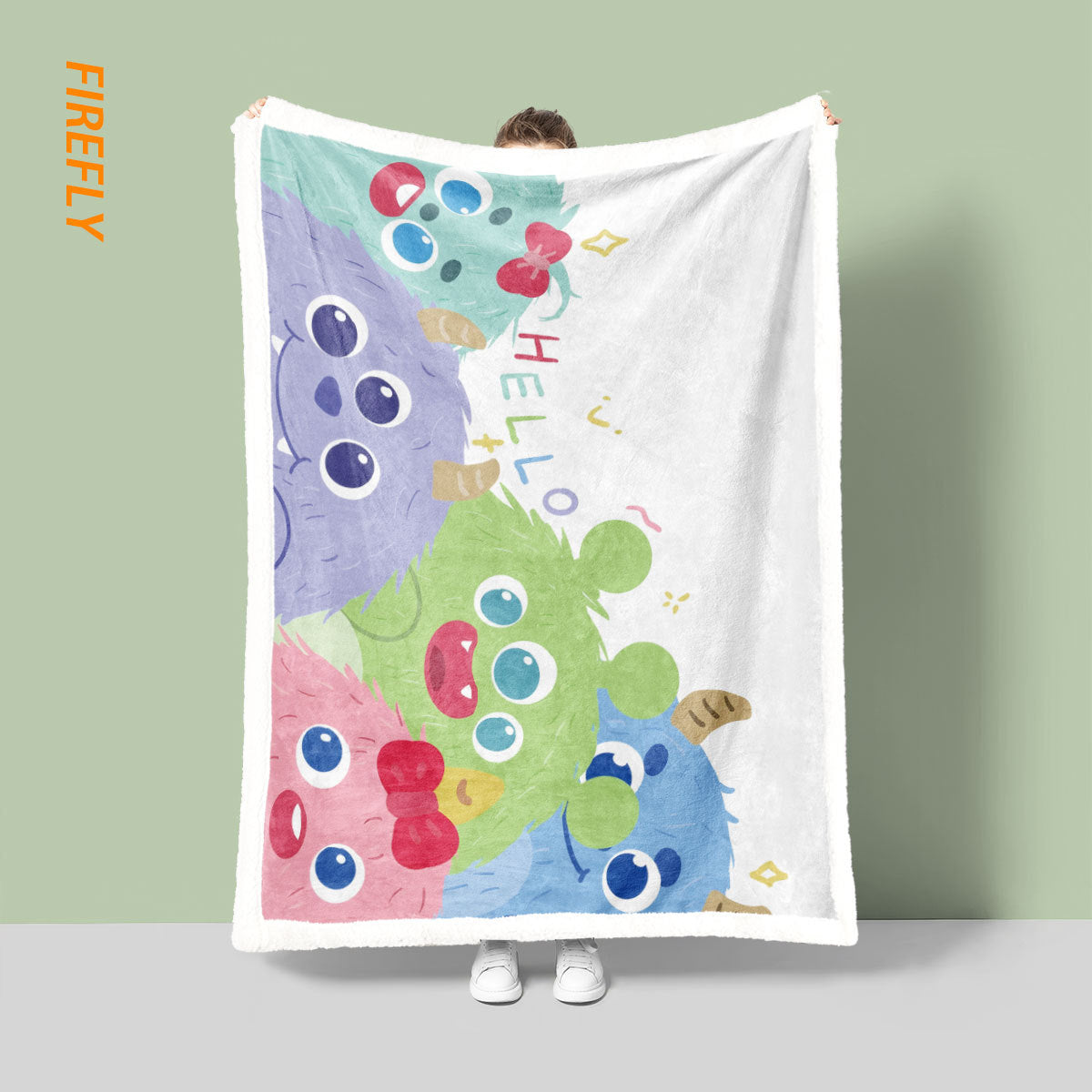 Fun Monster-Themed Blanket — product view 1