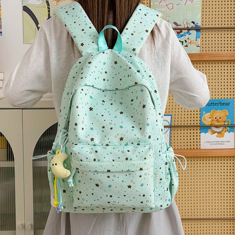Fun Star-Patterned Backpack LoungeYard — product view 3