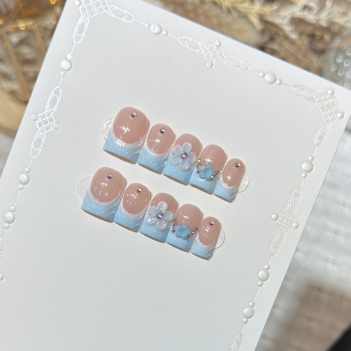 Artistic Floral Press-On Nail Set 1790734496 — product view 2