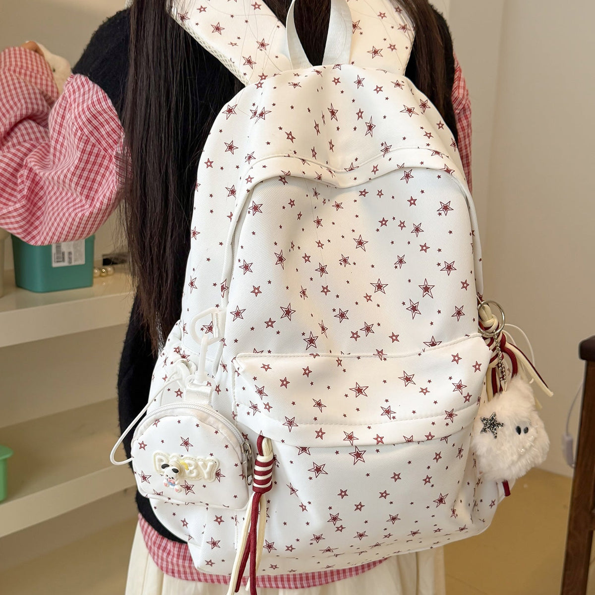 Star-Embellished Casual Daypack LoungeYard — product view 5