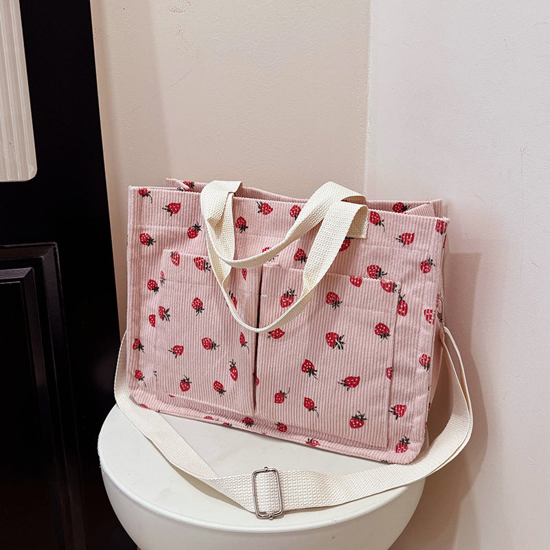 WoPatterned Canvas Tote Bag LoungeYard — product view 4