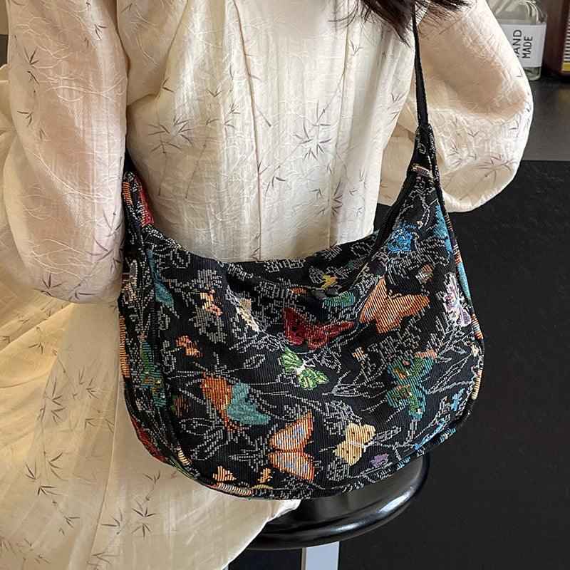 Decorative Floral Patterned Sling Bag — product view 3