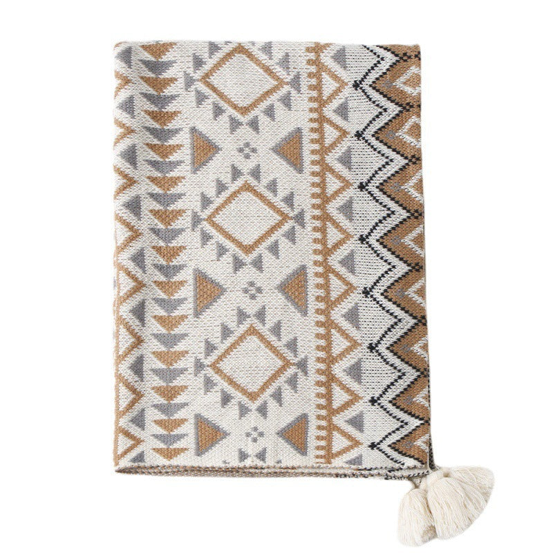 Bohemian Patterned Throw Blanket LoungeYard — product view 4