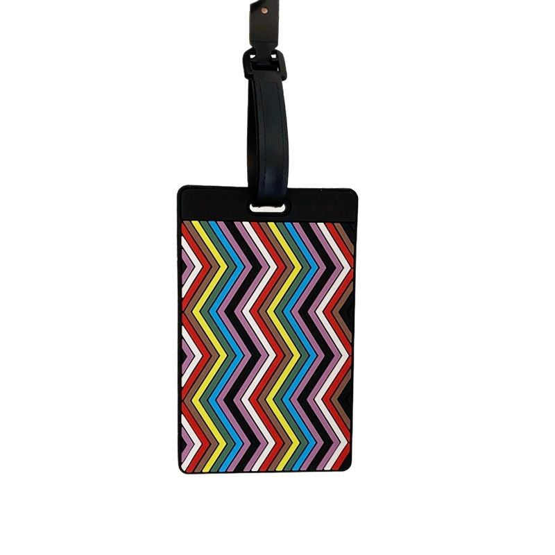 Vibrant Patterned Luggage Tag LoungeYard — product view 5