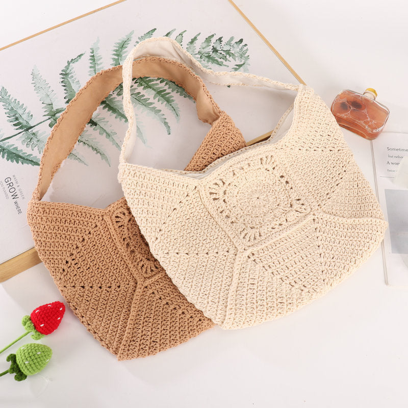 Handcrafted Macrame Shoulder Bag LoungeYard — product view 1