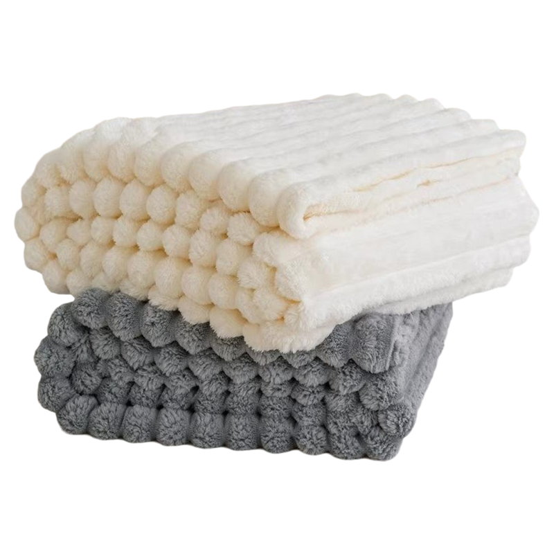 Women high-quality cuddle blanket with 3D structure LoungeYard — product view 5