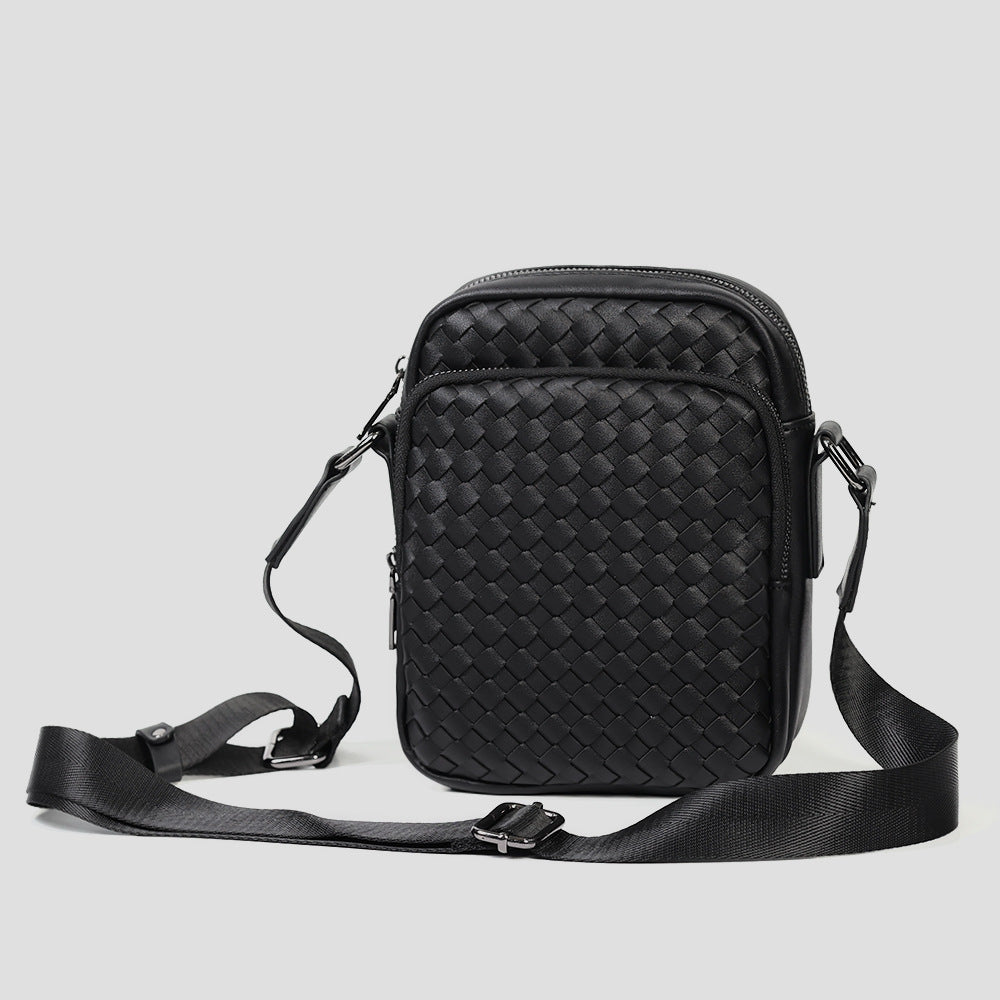 Practical Crossbody Bag with Woven Design LoungeYard — product view 2