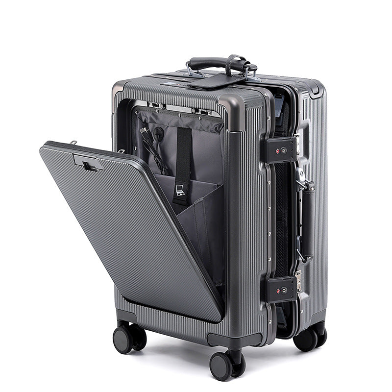 High-Tech Multi-Compartment Travel Suitcase — product view 4