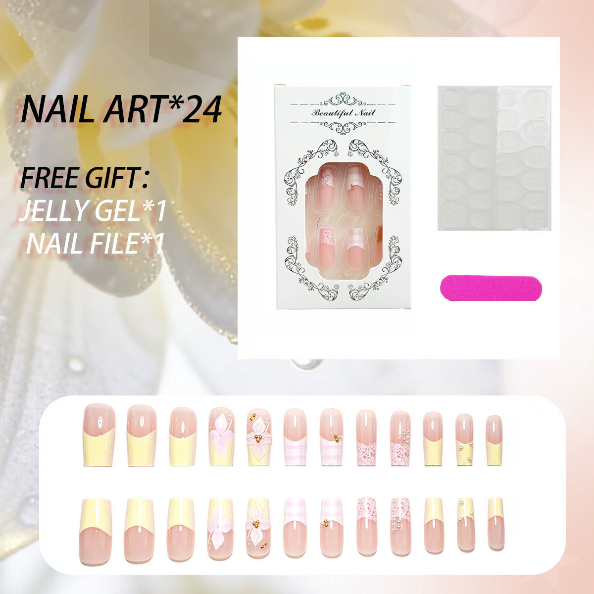 Elegant Press-On Nail Art Collection — product view 1