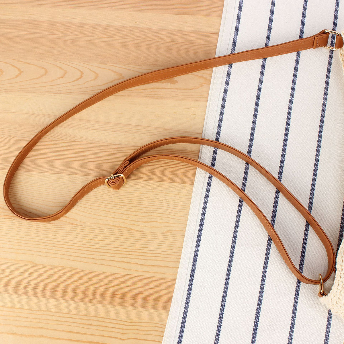 Macrame Crossbody Bag with Sturdy Leather Handle LoungeYard — product view 2