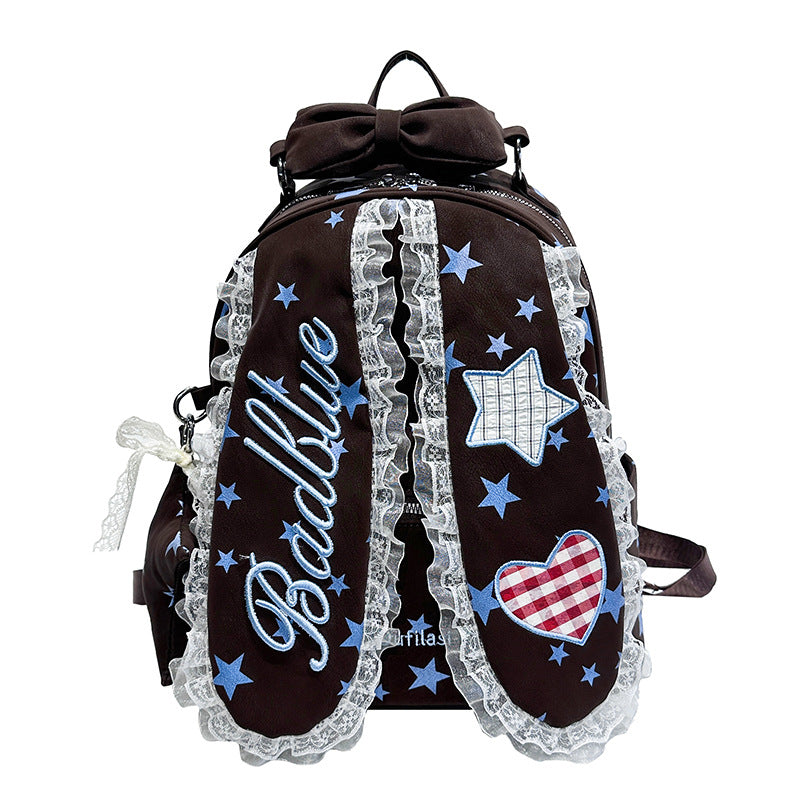 Decorative Bunny-Ear Mini Backpack LoungeYard — product view 7