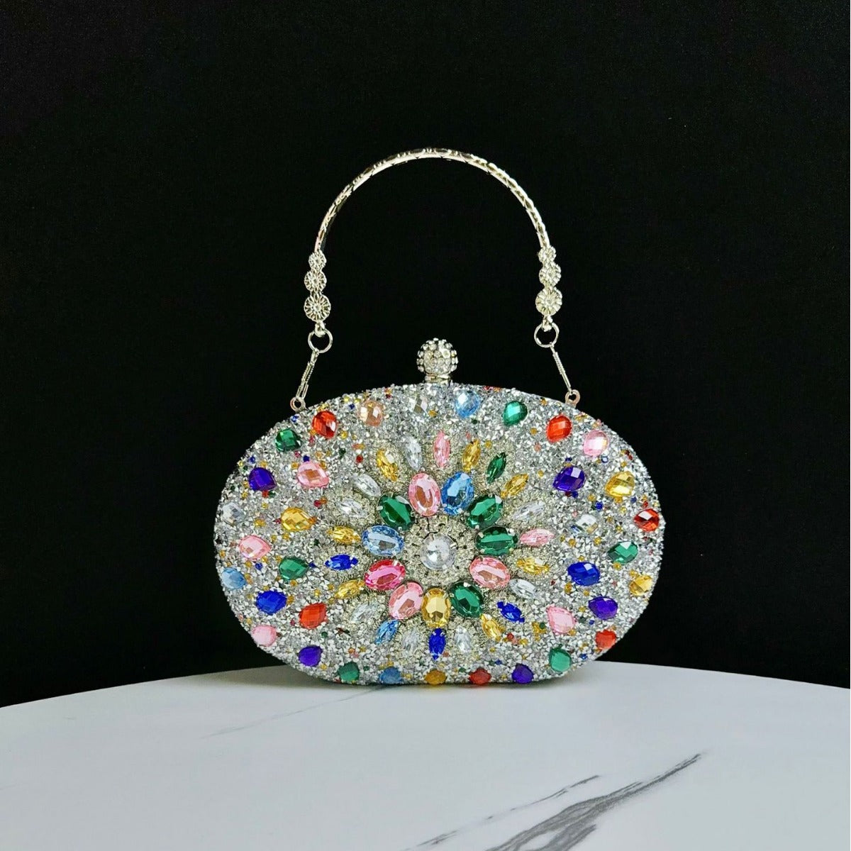 Decorative Bejeweled Evening Handbag — product view 6