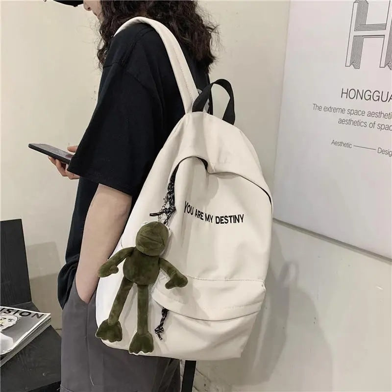 Trend backpack with playful charms LoungeYard — product view 1