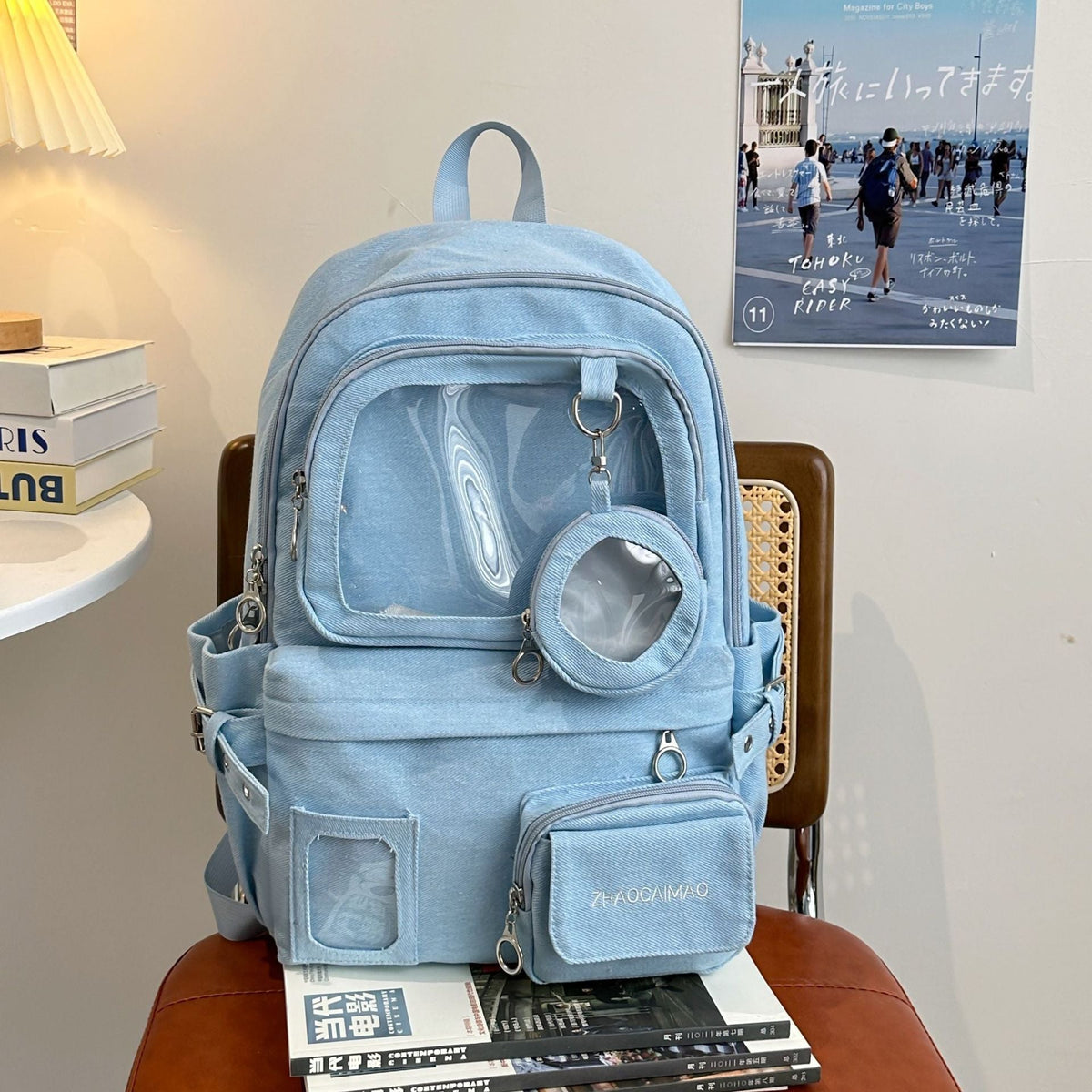 Stylish Multi-Functional Transparent Backpack — product view 1