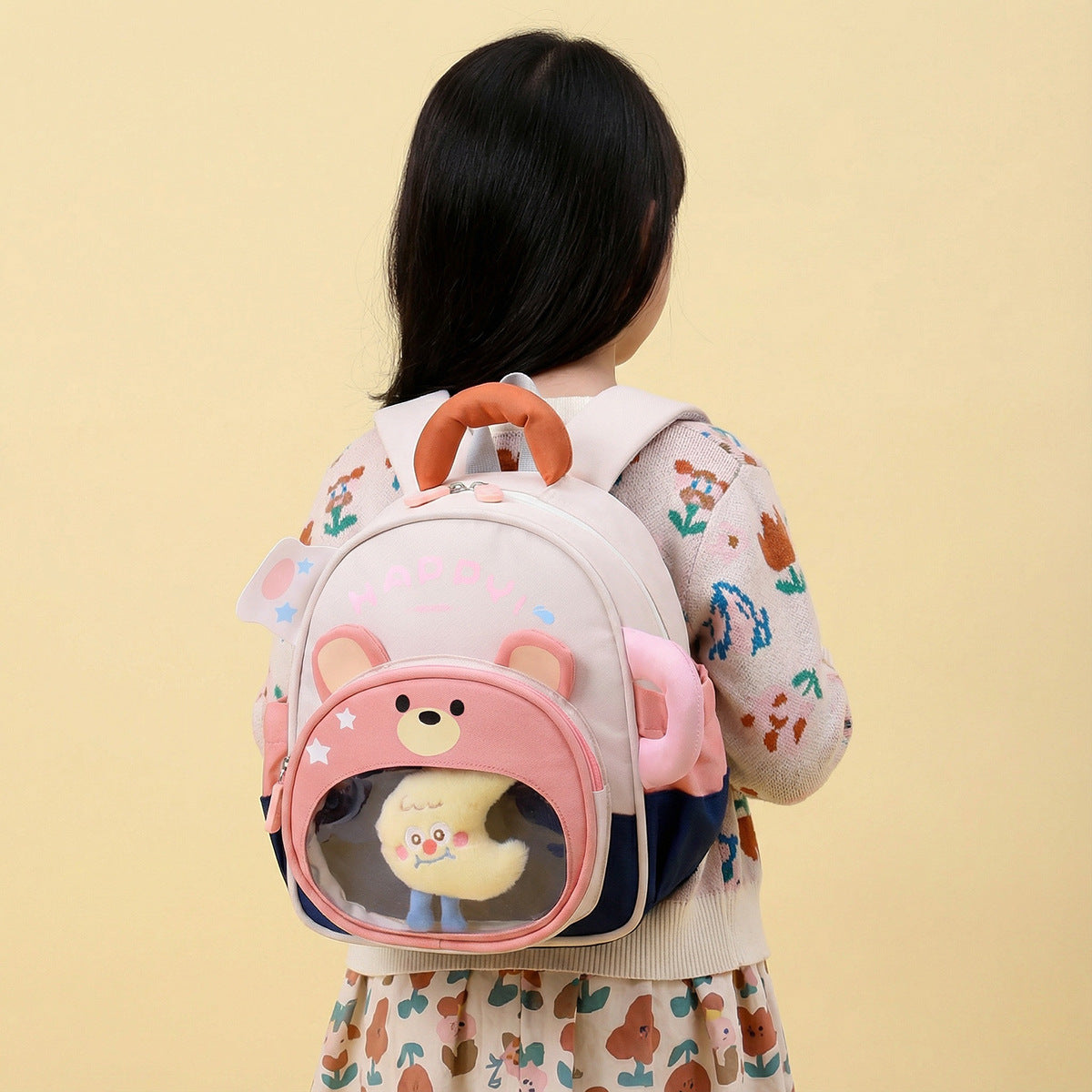 Cute Bear-Themed Backpack LoungeYard — product view 2