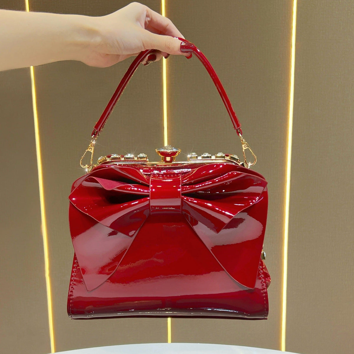 Elegant Bow-Accent Handbag — product view 2