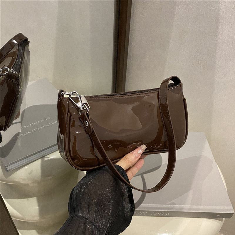 Elegant Patent Leather Clutch — product view 1