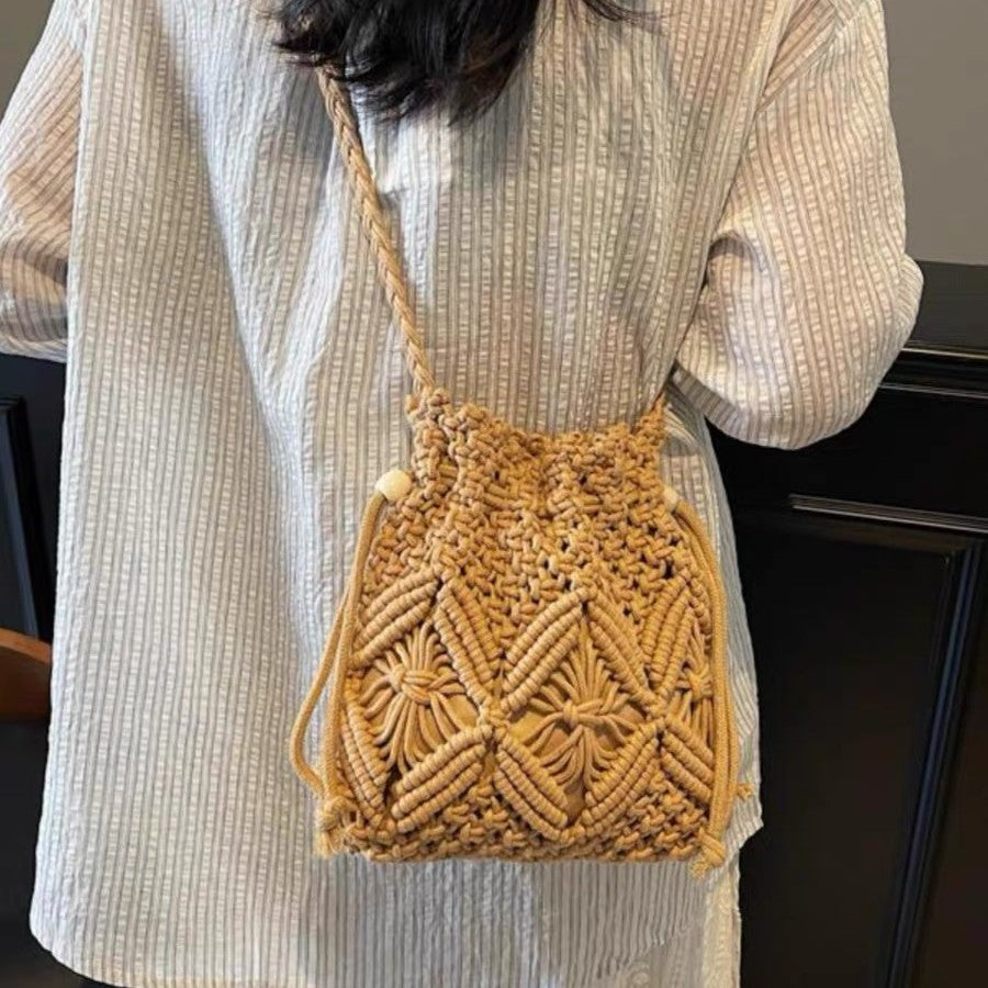 Macrame Crossbody Bag with Detail-Loving Pattern LoungeYard — product view 1