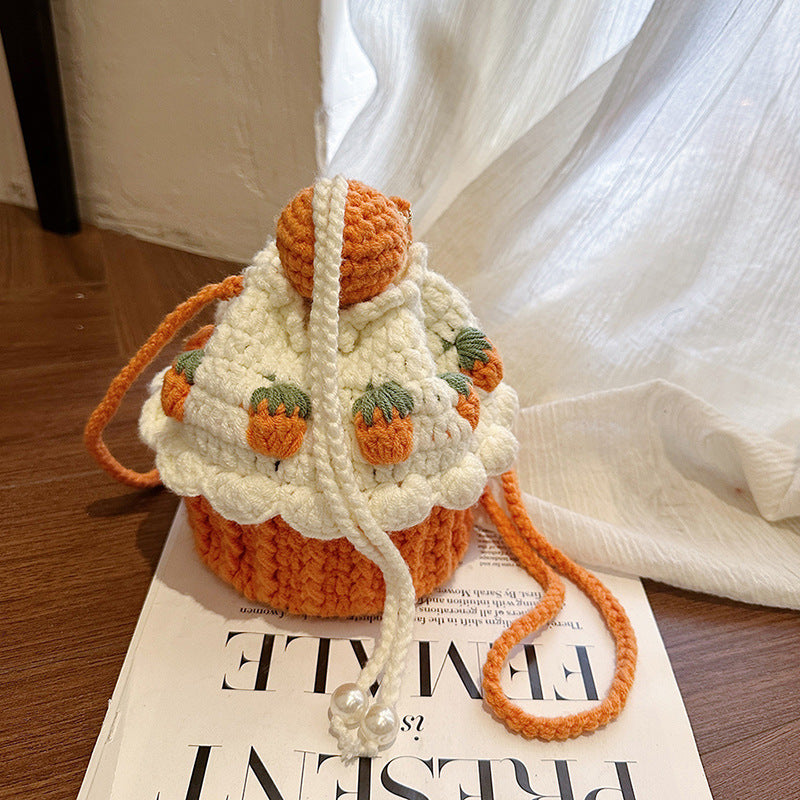 Festive Cupcake-Shaped Crochet Mini Bag — product view 7