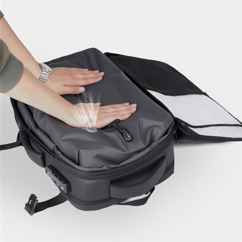 Versatile laptop backpack with waterproof design and thoughtful interior layout LoungeYard — product view 1
