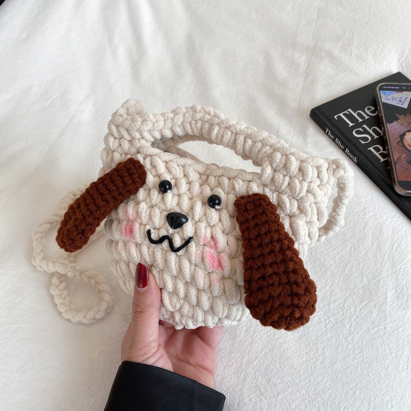 Cute Dog-Themed Crochet Handbag — product view 6