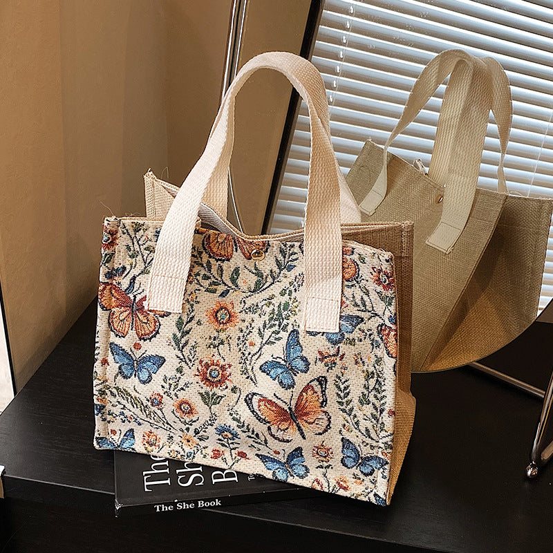 Eco-Friendly Butterfly Print Tote Bag — product view 2
