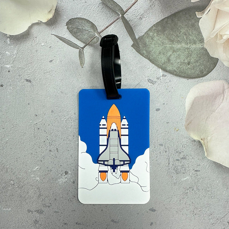 Whimsical Cloud-Themed Luggage Tag LoungeYard — product view 3