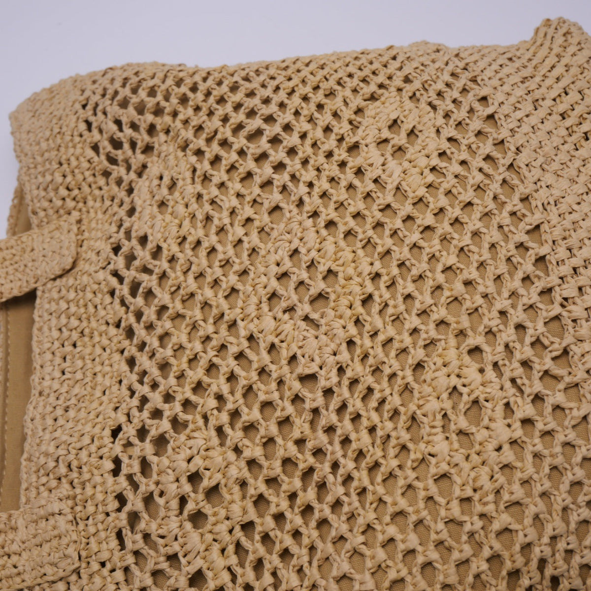Handwoven tote bag with modern patterns LoungeYard — product view 4