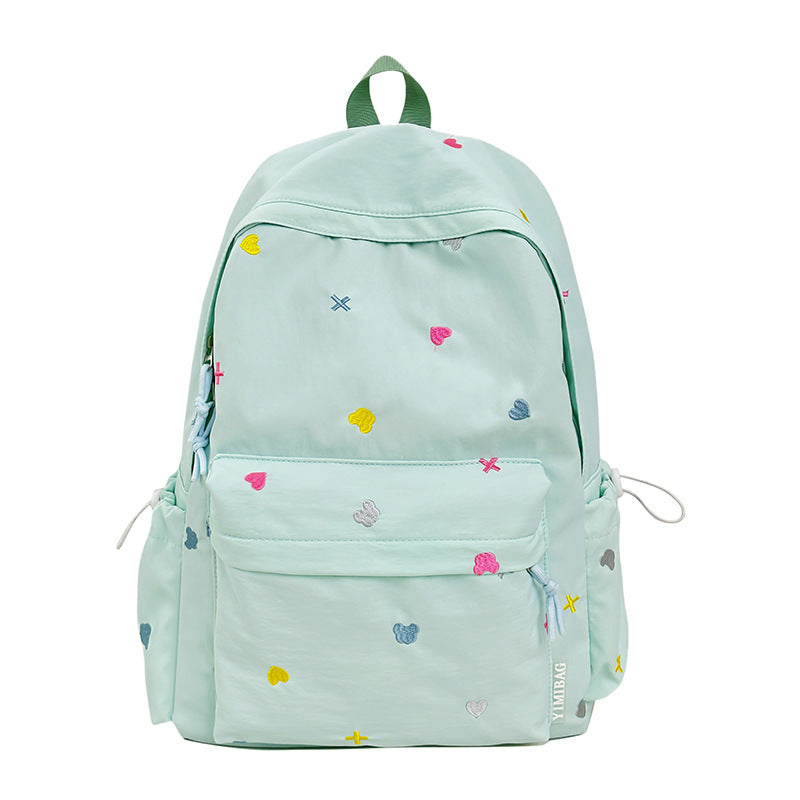 Playful Heart-Patterned Backpack LoungeYard — product view 3