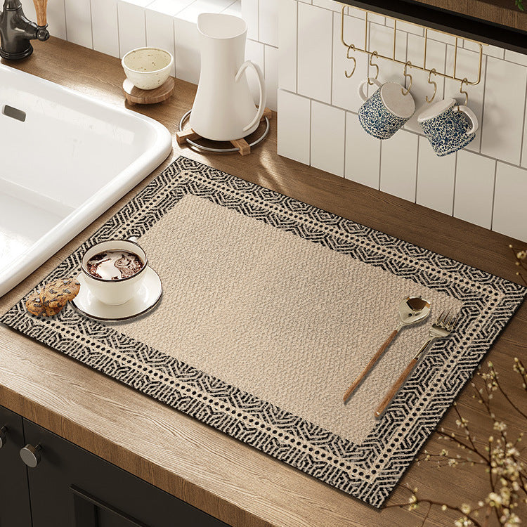 Artistic Floral Kitchen Mat Bowlift — product view 2