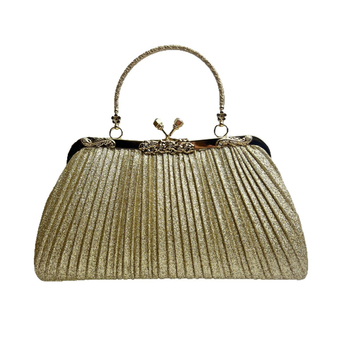 Pleated Glam Evening Handbag — product view 5