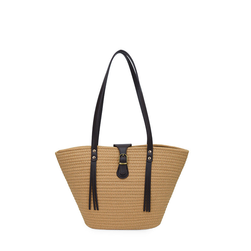 Stylish Woven Beach Tote LoungeYard — product view 4