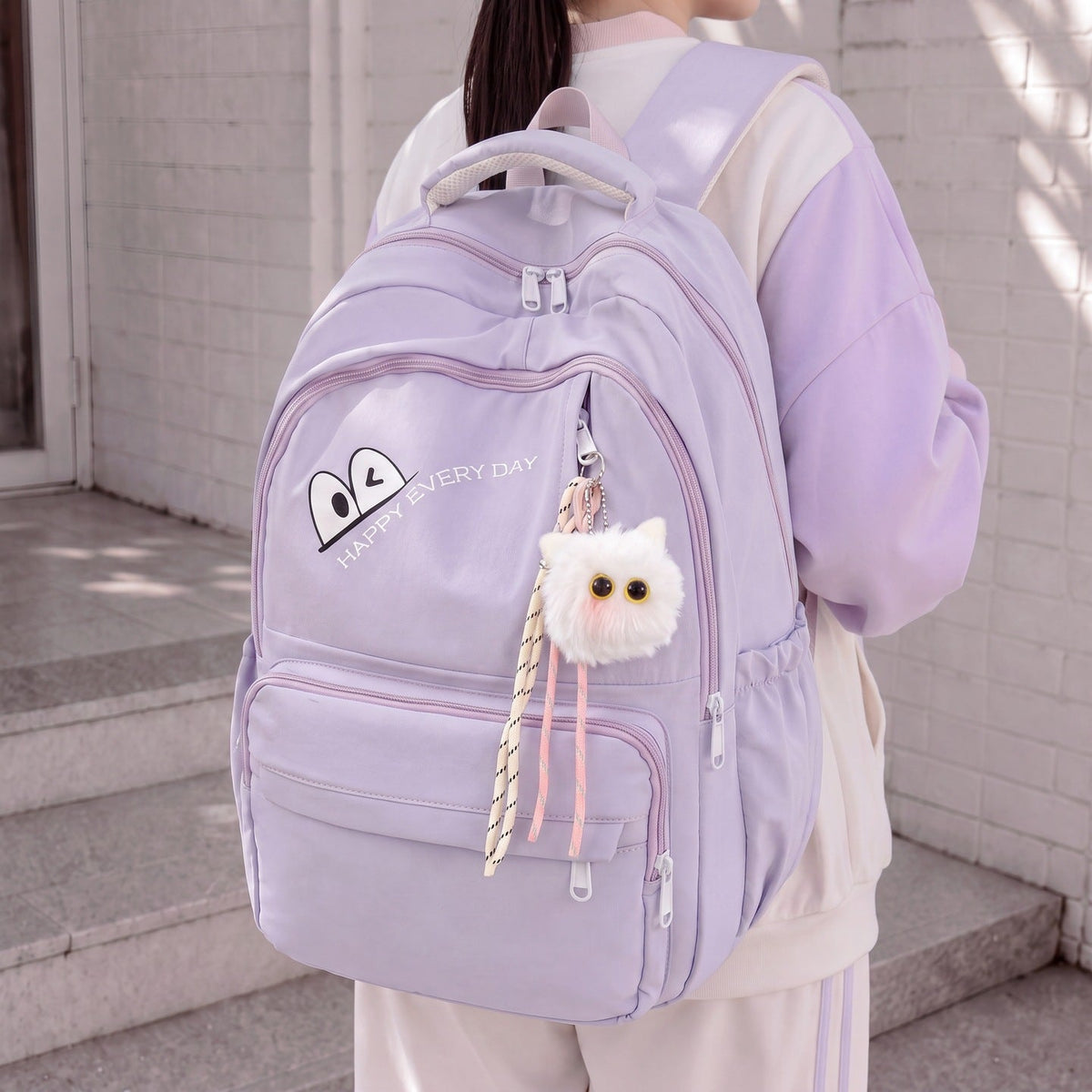 Casual Multi-Compartment Backpack LoungeYard — product view 6