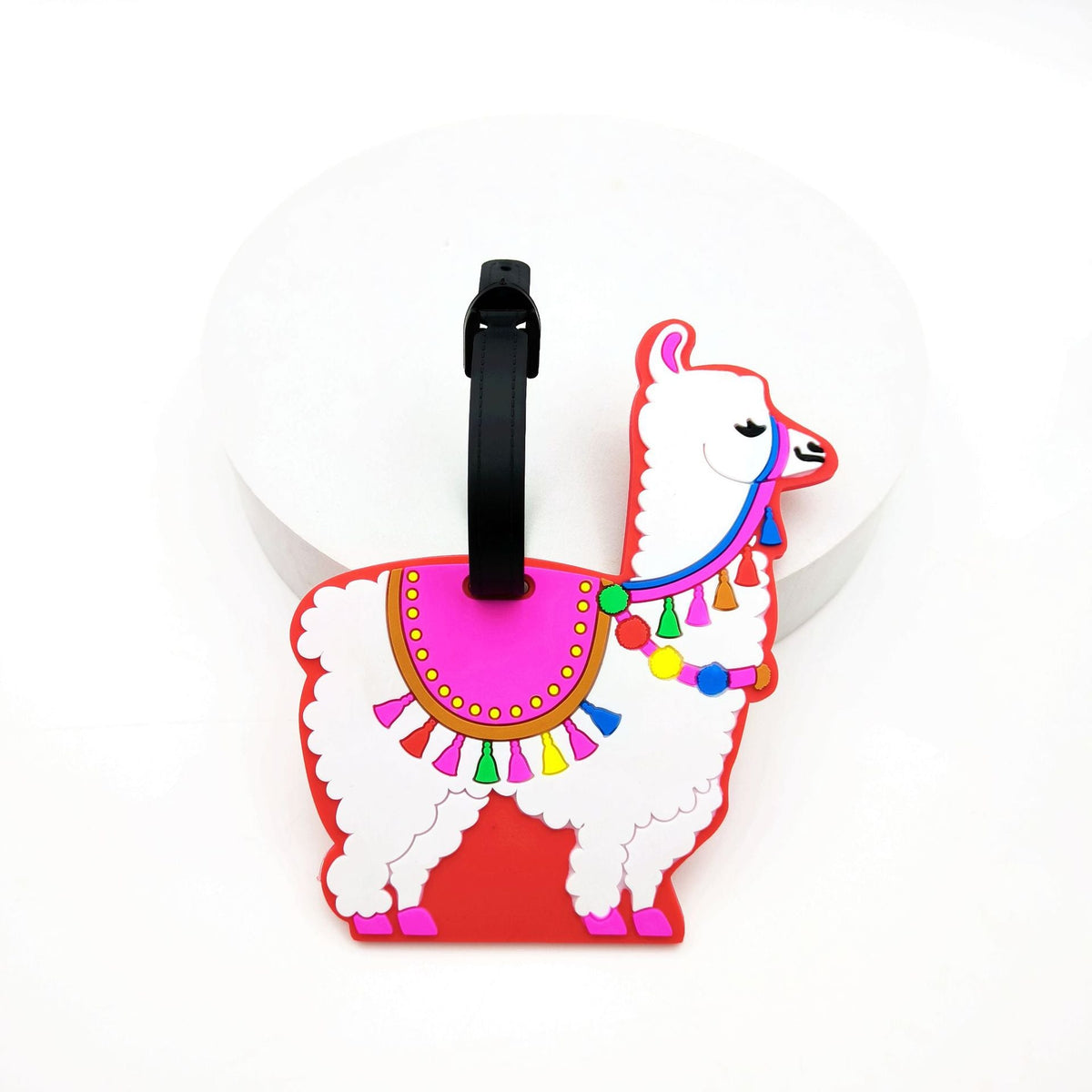 Whimsical Llama Luggage Tag LoungeYard — product view 7