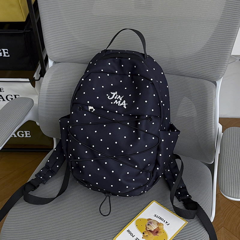 Polka Dot Casual Backpack LoungeYard 1791205839 — product view 7