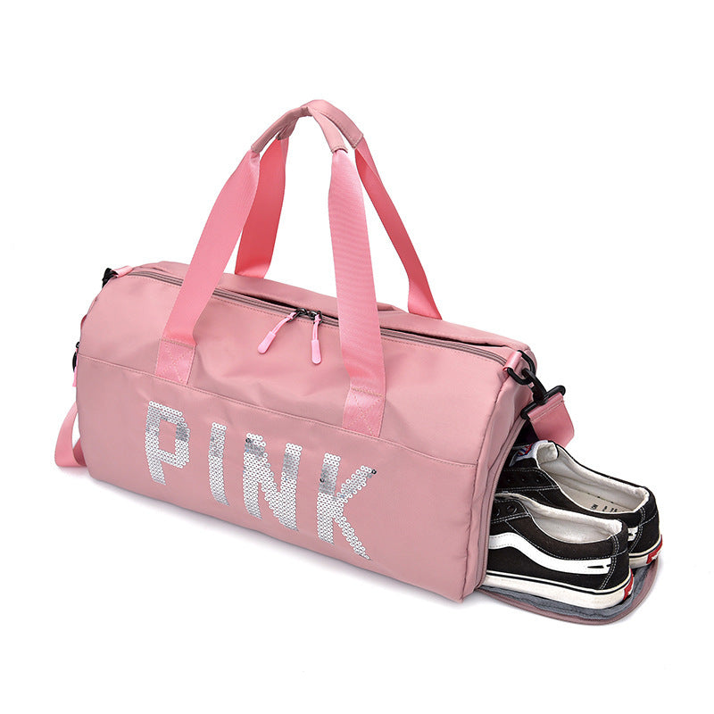 Multifunctional Sports Bag with Shiny Sequin Design LoungeYard — product view 4