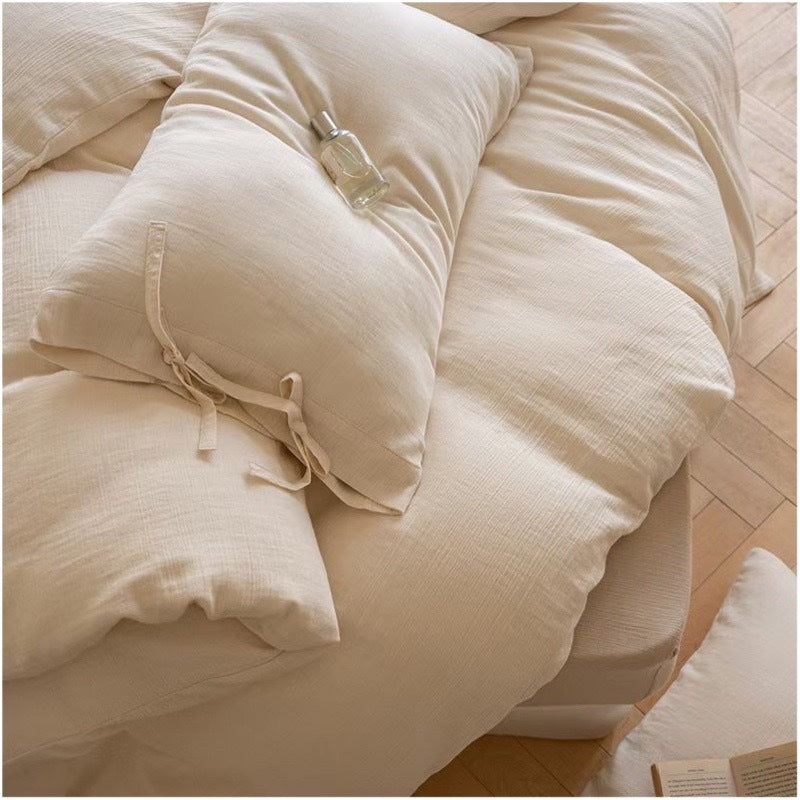 Reversible bed cover with decorative bows and light quilting — product view 4