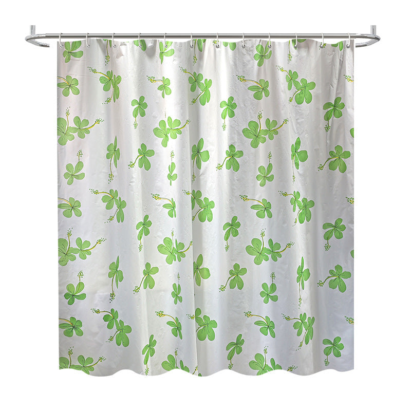 Floral Patterned Shower Curtain LoungeYard — product view 5