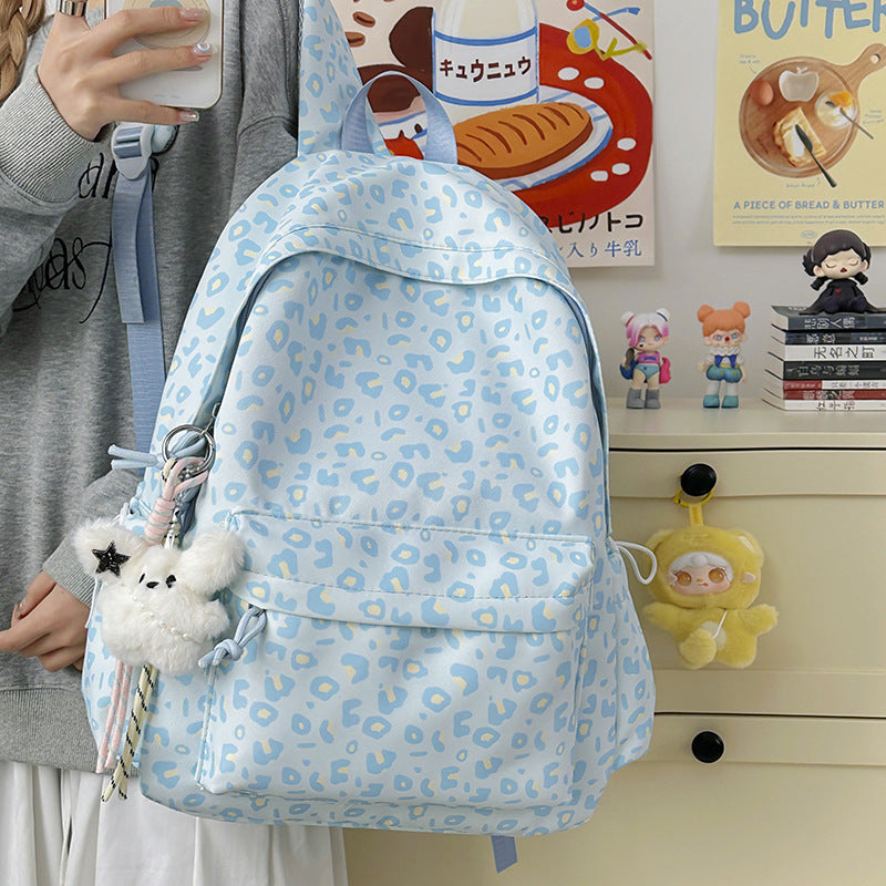 Cute Bunny-Ear Printed Backpack LoungeYard — product view 1