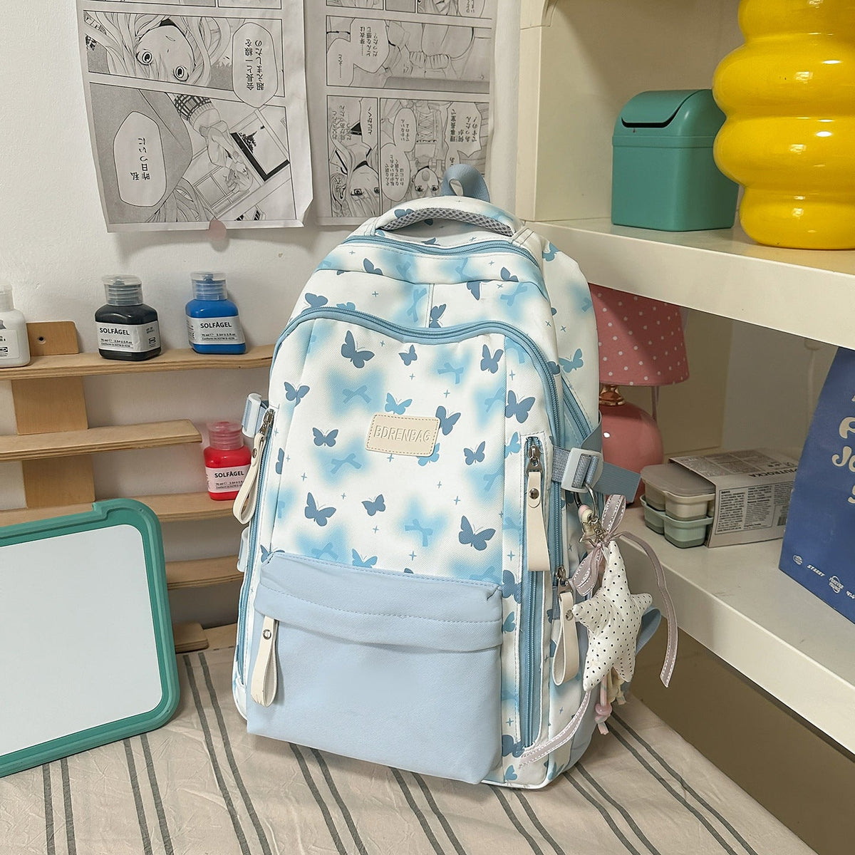 Cute Butterfly-Themed School Backpack LoungeYard — product view 7