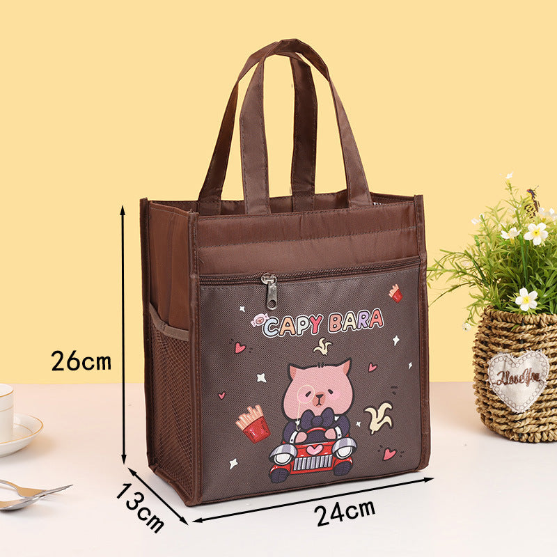 Insulated Bear-Themed Lunch Tote LoungeYard — product view 7