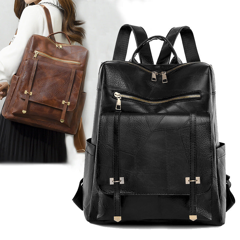 Leather Backpack LoungeYard — product view 2