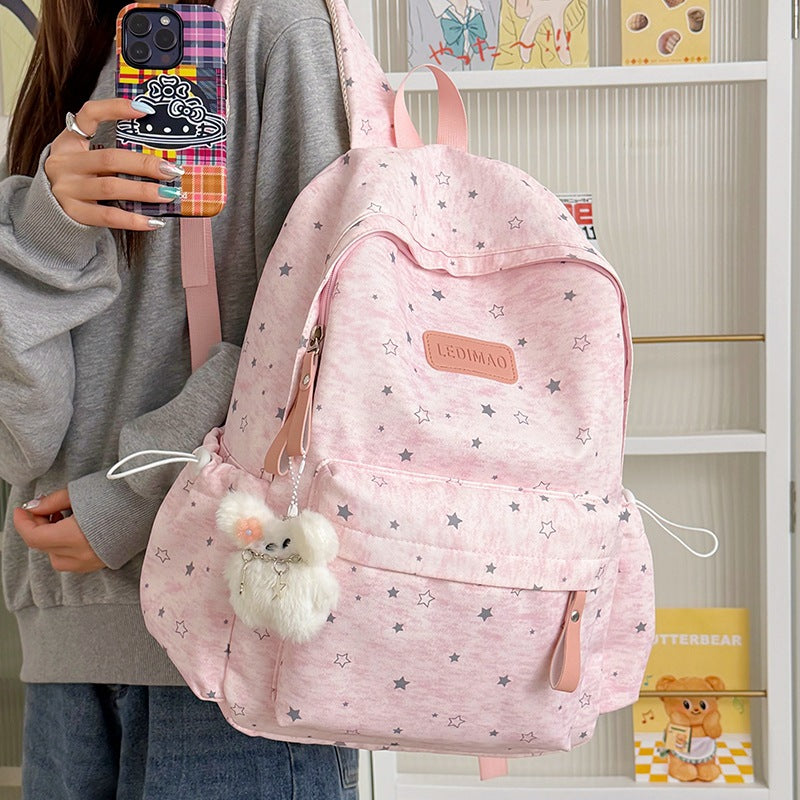 Star-Patterned Casual Backpack LoungeYard 1791205141 — product view 3
