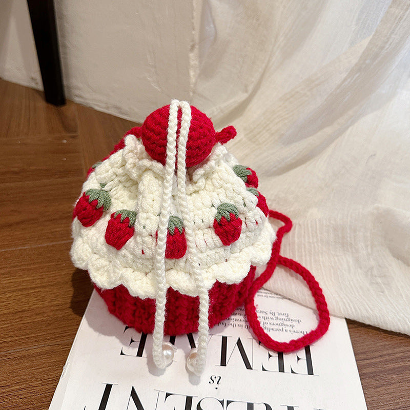 Festive Cupcake-Shaped Crochet Mini Bag — product view 6